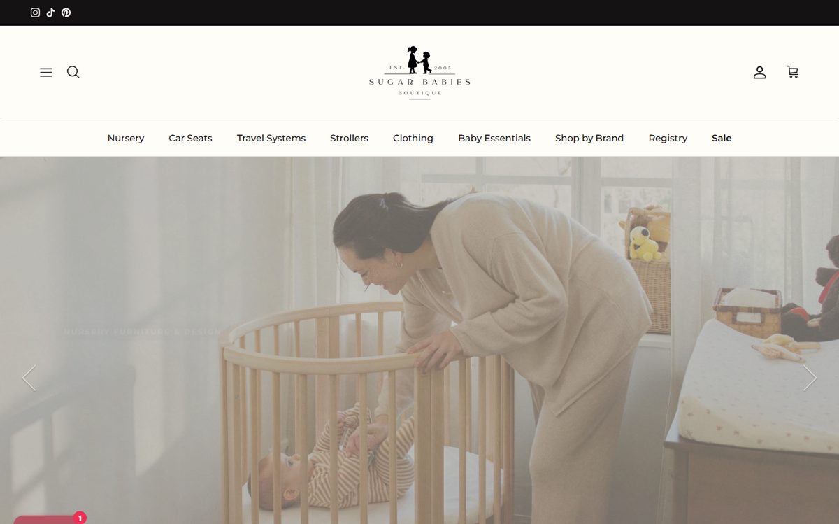 Baby & nursery boutique build